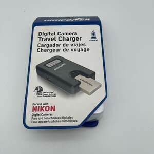 Digipower Digital Camera Travel Charger for Nikon Batteries with LCD Display